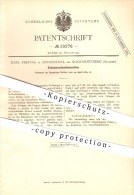 Original Patent - Karl Freitag In Antonsthal Bei Schwarzenberg , 1884 , Eckenausschneidemaschine , Buchbinderei !!! - Schwarzenberg (Erzgeb.)