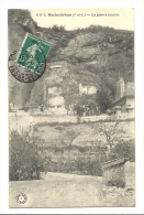 Delcampe - Cp, 37, Rochecorbon, La Pierre Tombée, Voyagée 1910 - Rochecorbon