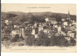 Delcampe - Cp, 63, Chatelguyon, L'Eglise Et Le Calvaire Vus Sur Le Vieux Chatelguyon, Voyagée - Châtel-Guyon