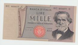 Italy 1000 Lire 1975 AUNC++ Banknote G. Verdi Pick 101d 101 D - 1000 Liras