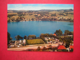 CPM   38  LE LAC DE PALADRU   VUE AERIENNE  LA VERONIERE LE LAC ET PALADRU      NON VOYAGEE   CARTE EN TRES BON ETAT - Paladru