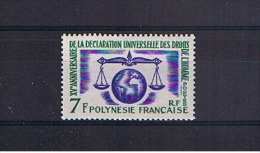 POLYNÉSIE FRANÇAISE 1963 Y&T N° 25 NEUF ** - DÉCLARATION DES DROITS DE L'HOMME - Neufs