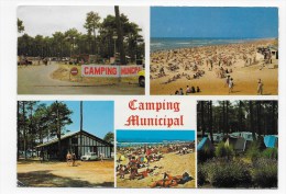 Delcampe - BISCAROSSE PLAGE - N° 2247 -  LE CAMPING MUNICIPAL - MULTIVUES - CSPM GF VOYAGEE - Biscarrosse