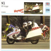 Delcampe - SCL 850cm Voyager Touring  - 1990   -  Fiche Technique Moto (Grande-Bretagne) - Autres & Non Classés