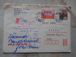 Hungary  Registered Cover - Budapest 1989    D129939 - Briefe U. Dokumente