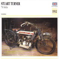 Delcampe - Stuart Turner 750cm Stellar  - 1912   -  Fiche Technique Moto (Grande-Bretagne) - Autres & Non Classés