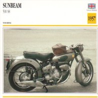 Delcampe - Sunbeam 500cm S8  - 1957   -  Fiche Technique Moto (Grande-Bretagne) - Autres & Non Classés