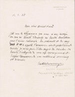 Delcampe - GASTON DOUMERGUE (AIGUES VIVES 1863.1937) PRESIDENT DE LA REPUBLIQUE LETTRE A SIGNATURE 1935 - Altri & Non Classificati