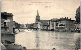 Delcampe - 09 SAINT GIRONS - Le Vieux Pont Et Rive Droite Du Salat - Saint Girons