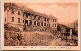 11 AXAT - école Et Monument Aux Morts - Axat