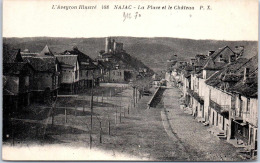 Delcampe - 12 NAJAC - La Place Et Le Château - Najac