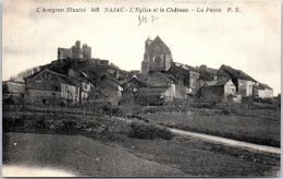 Delcampe - 12 NAJAC - L'église Et Le Château. - Najac