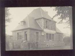 Delcampe - 22 Plouha Carte Photo De La  Poste Postes , Animée , Localisation Sur Le Panneau " Plouha Caisse D'épargne " - Plouha