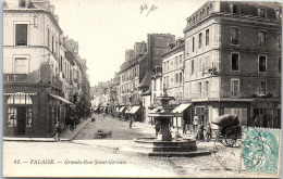Delcampe - 14 FALAISE - Grande Rue Saint Gervais - Falaise