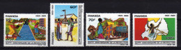 RWANDA 1989 - 30e Ann De La Révolution Rwandaise - 4 Val Neuf // Mnh - Nuovi