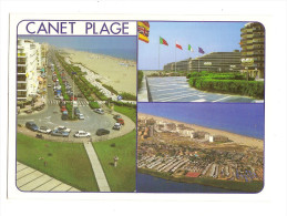 Canet-saint Nazaire En Rousillon(66)rond Poind De La Plage-les Trois Mats-grand Sud-vue Aerienne Camping Mar Estang - Canet En Roussillon