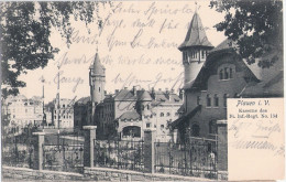 PLAUEN Im Vogtland Kaserne Des 10 Infanterie Regiment No 134 Gelaufen 7.12.1907 - Plauen