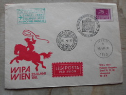 Delcampe - Hungary-  FDC - WIPA WIEN  - Malév  Budapest Bécs  1981 Május 15 - Par Avion   - D130006 - FDC