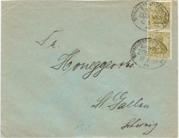 1921 Brief Deutschland Schneeberg, 147 MF Nach Schweiz Mi 793, Bahnstempel, Siehe Scan! - Other & Unclassified