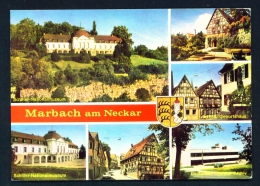 Delcampe - GERMANY  -  Marbach Am Neckar  Multi View  Used Postcard As Scans - Marbach
