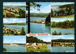 Delcampe - GERMANY  -  Sorpe-Talsperre  Multi View  Used Postcard As Scans - Sundern