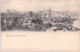 Delcampe - GÜSTROW Panorama Um 1905 Ungelaufen Ungeteilte Rückseite - Güstrow