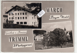 CPM GF -28233- Allemagne - March ( Bayrischer Wald ) -  Multivues Gasthof Pension Metzgerei TREMML-Envoi Gratuit - Regen