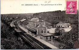 Delcampe - 27 CONCHES - Vue Panoramique De La Gare - Conches-en-Ouche