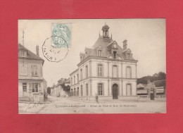 *  CPA..dépt 77..LORREZ Le BOCAGE  :  Hôtel De Ville Et  Rue De Montereau    : Voir Les 2 Scans - Lorrez Le Bocage Preaux