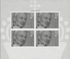 LIECHTENSTEIN.- 2015.- 70th BIRTHDAY Of PRINCE HANS-ADAM  II.- BLACK  PRINT Of SOUVENIR SHEET  Mi. BLOCK 27 ** MINT - Neufs