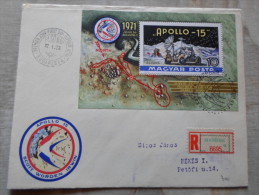 Delcampe - Hungary-  FDC - Registered Cover - Mabeosz -  1972 Apollo 15  Scott Worden Irwin  1971    D130021 - FDC