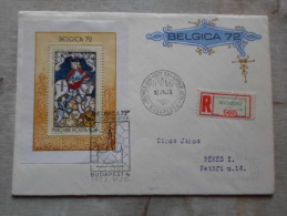 Delcampe - Hungary-  FDC - Registered Cover - Mabeosz -  1972  -  Belgica '72    D130024 - FDC