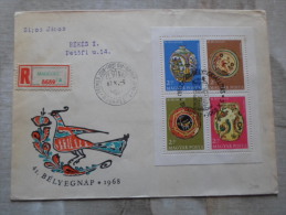 Delcampe - Hungary-  FDC - Registered Cover - Mabeosz -  1968 -  41.  Bélyegnap   D130031 - FDC