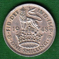 1 PIECE ANGLETERRE ONE SHILLING 1948 FID: DEF: IND: IMP: GEORGIUS VI - D: G:  BR: OMN: REX N° 72 - Autres & Non Classés