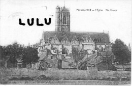 Delcampe - DEPT 80 : 2 Scans , Péronne  L église - Peronne