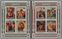 ZAIRE 1983 - Peintures De Raphaél, Noël 1983 - 2 BF Neufs // Mnh - Nuovi