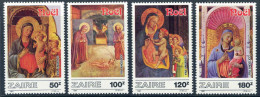 ZAIRE 1987 - Peintures De Fra Angelico, Noël 1987 - 4 Val Neufs // Mnh - Ungebraucht