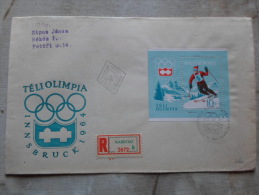 Delcampe - Hungary-  FDC - Registered Cover - Mabeosz - 1964 Olympia Innsbruck  1964 SKI    D130052 - FDC