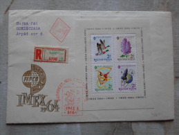 Delcampe - Hungary-  FDC - Registered Cover - Mabeosz - 1964 IMEX  -Mexico 1964  D130055 - FDC