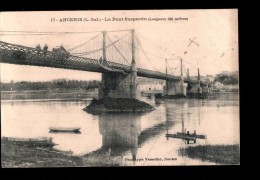 Delcampe - 44 ANCENIS Pont Suspendu, Ed Vassellier 17, 1911 - Ancenis