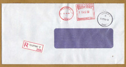 Enveloppe Cover Brief Aangetekend Registered Recommandé Tournai 2 - Cartas & Documentos