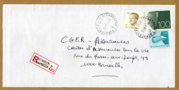 Enveloppe Cover Brief Aangetekend Registered Recommandé Schaerbeek Schaarbeek 7 - Cartas & Documentos