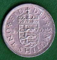 1 PIECE ANGLETERRE ONE SHILLING 1962 FID: DEF:  ELIZABETH II - DEI: GRATIA: REGINA N° 82 - Autres & Non Classés