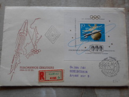 Delcampe - Hungary- FDC - Registered Cover   -MABEOSZ  - Space Exploring  - Olympia Olimpic Games      D130070 - FDC
