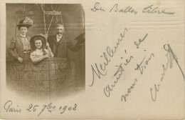 Delcampe - Paris : Carte Photo Du Ballon Libre - Fesselballons