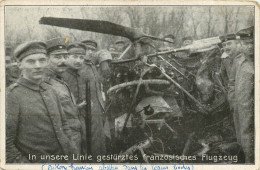 Ebertsheim: Avion Francais Abattu Ans Les Lignes Boches - Militaria - Guerre 1914 1918 - Accidents