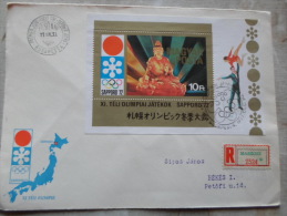 Delcampe - Hungary- FDC - -MABEOSZ   Registered Cover - SAPPORO JAPAN  - Winter Olympic Games  1972   D130081 - FDC