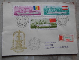 Delcampe - Hungary- FDC - -MABEOSZ   Registered Cover -Comission Du  Danube - Duna Bizottság - Ship Bateau Schiff  1967  D130093 - FDC