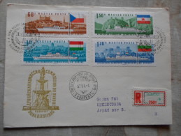 Delcampe - Hungary- FDC - -MABEOSZ   Registered Cover -Comission Du  Danube - Duna Bizottság - Ship Bateau Schiff  1967  D130094 - FDC