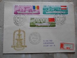 Delcampe - Hungary- FDC - -MABEOSZ   Registered Cover -Comission Du  Danube - Duna Bizottság - Ship Bateau Schiff  1967  D130095 - FDC